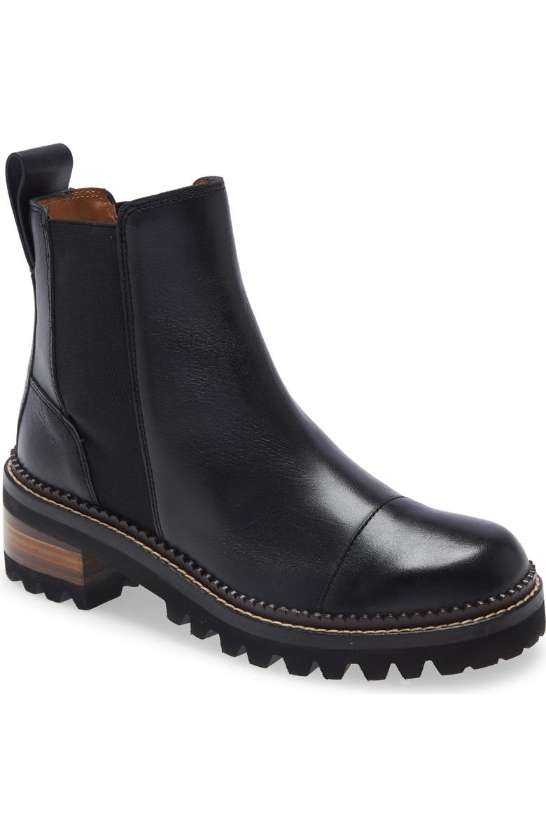 See by Chloé Mallory Lug Chelsea Boot, Main, color,