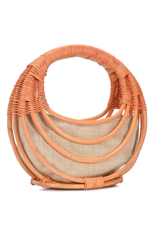 Antik Kraft Wicker Circle Handbag