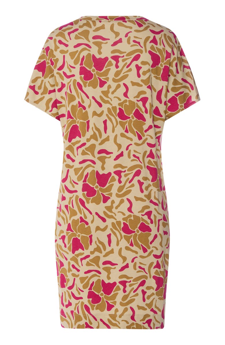 Hanro Short Sleeve Cotton & Modal Nightgown, Alternate, color, Illustrated Petals