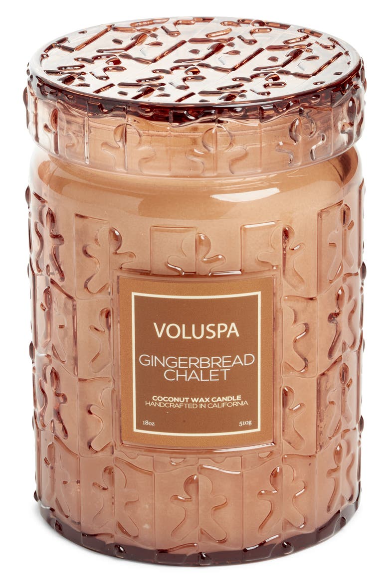 Gingerbread Chalet Large Jar Candle, Main, color, NO COLOR