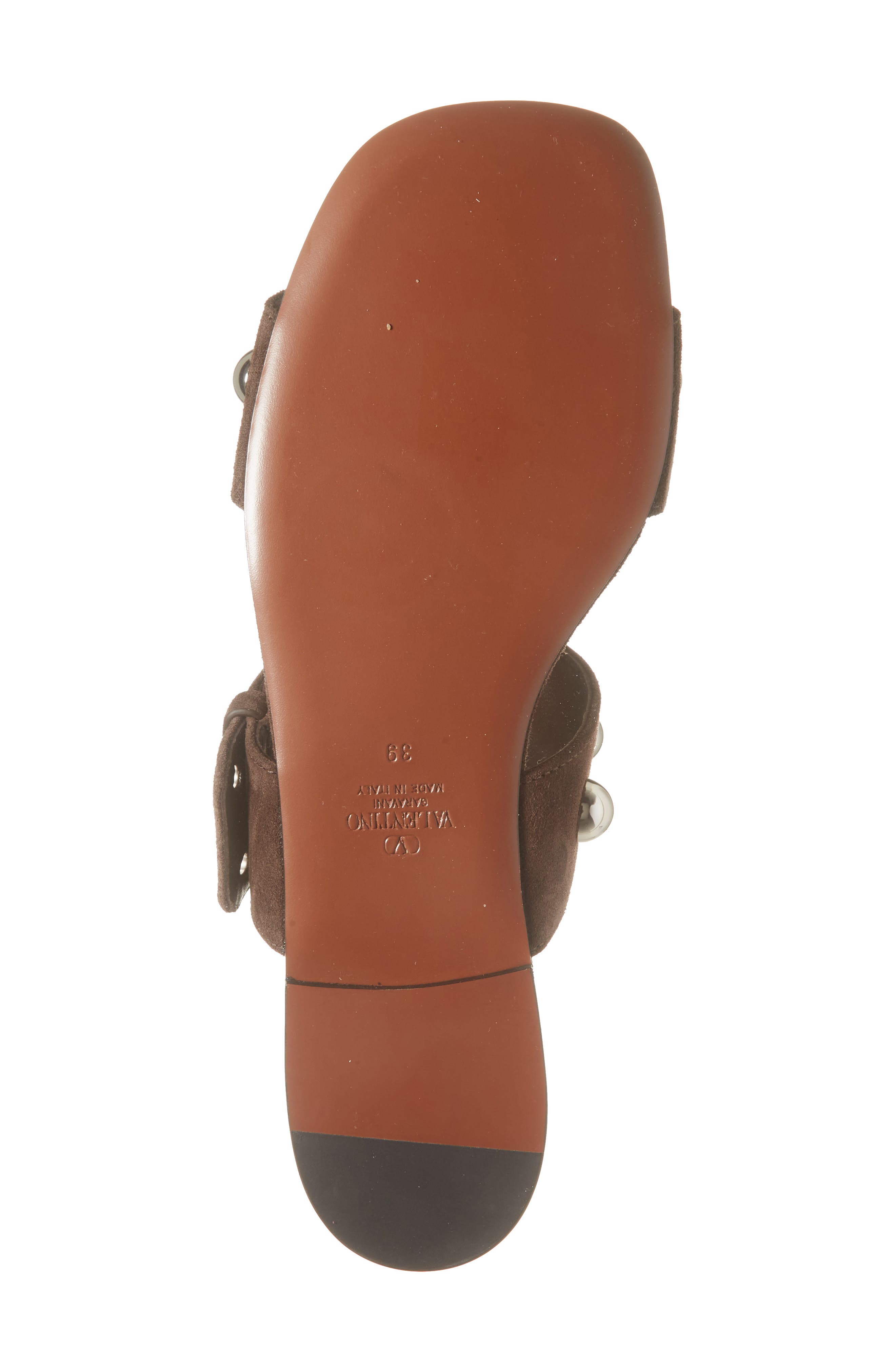 Valentino Garavani Nellcôte Slide Sandal, Alternate, color, Brown