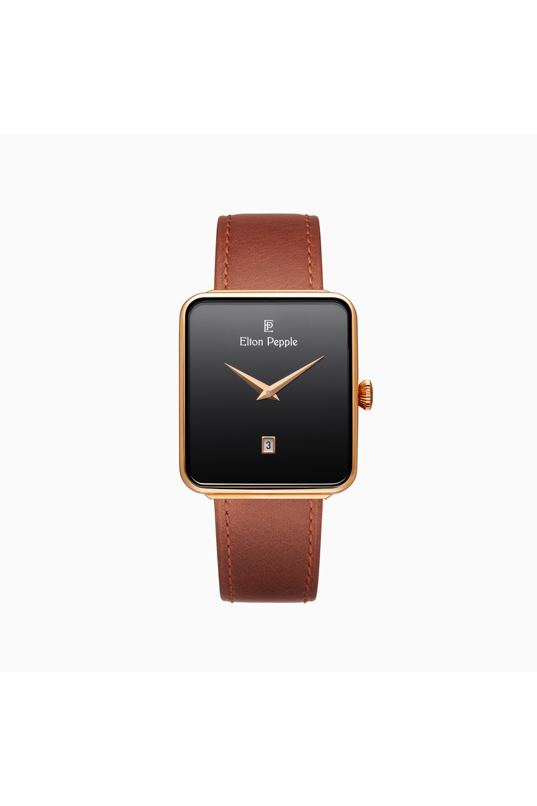 Men's Classic Montclare - Edgewater, 38mm, Main, color, Black/Brown/Rose Gold