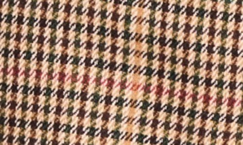 Paisley & Gray Downing Slim Fit Flat Front Houndstooth Wool Blend Dress Pants In Multi