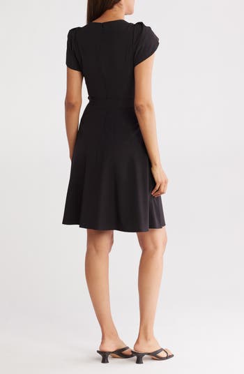 Tulip Sleeve A-Line Dress