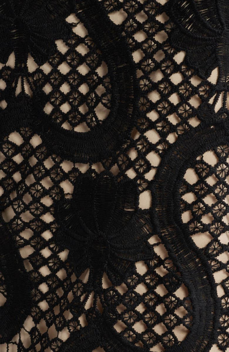 Anne Klein Floral Lace Shift Dress, Alternate, color, 