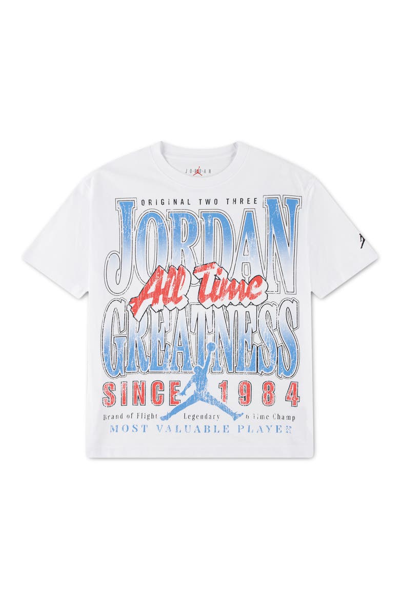 Kids' MJ All Time Greatest Graphic T-Shirt, Main, color, WHITE