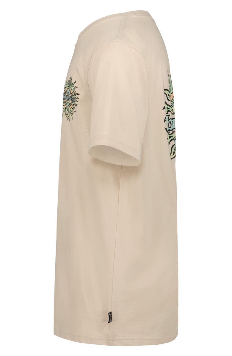 Billabong Kids' Solar Flare Cotton Graphic T-Shirt, Alternate, color, Chino