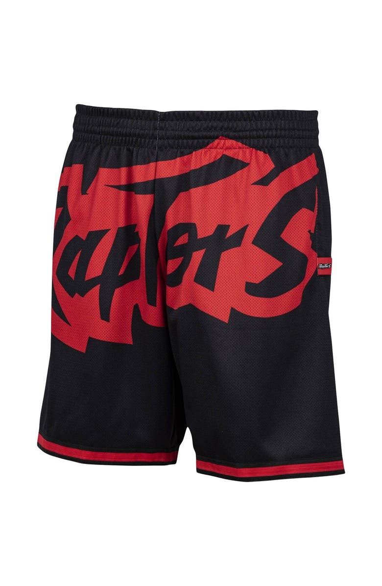 Mitchell & Ness Men's Mitchell & Ness Black Toronto Raptors Hardwood Classics Big Face 2.0 Shorts, Alternate, color, 
