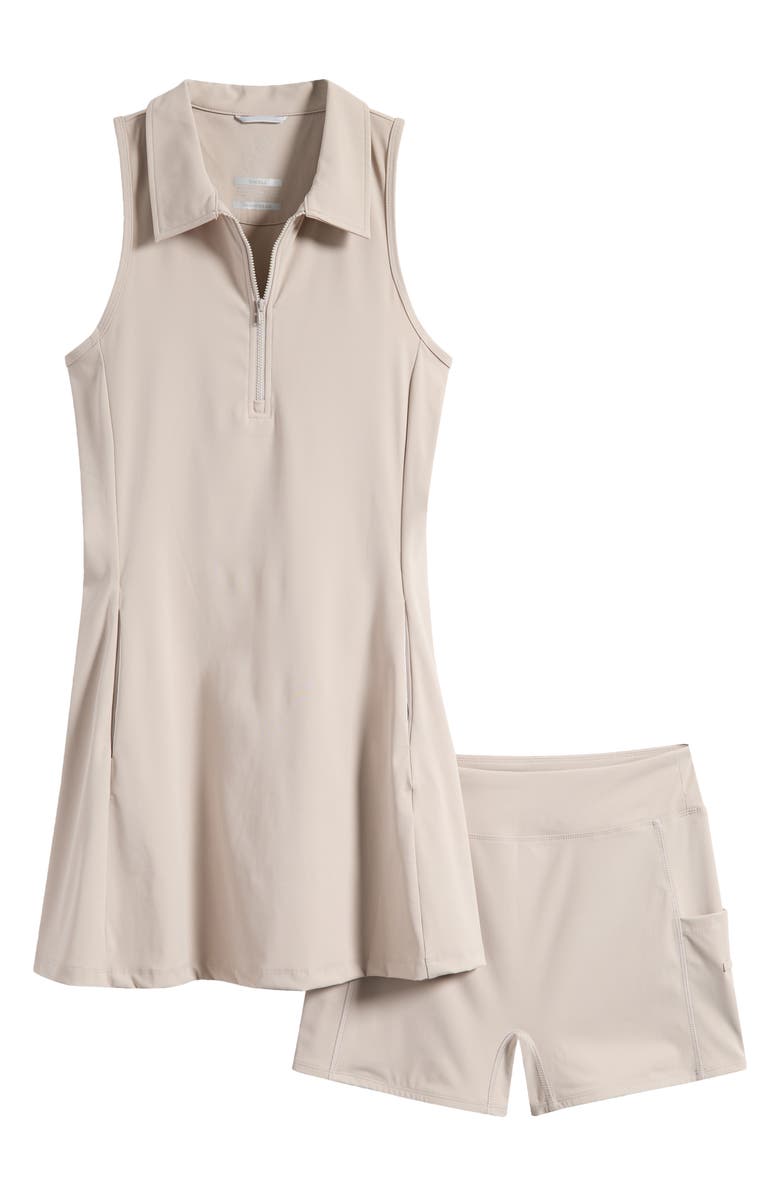 Swannies Millie Polo Dress & Shorts Set, Alternate, color, Tan