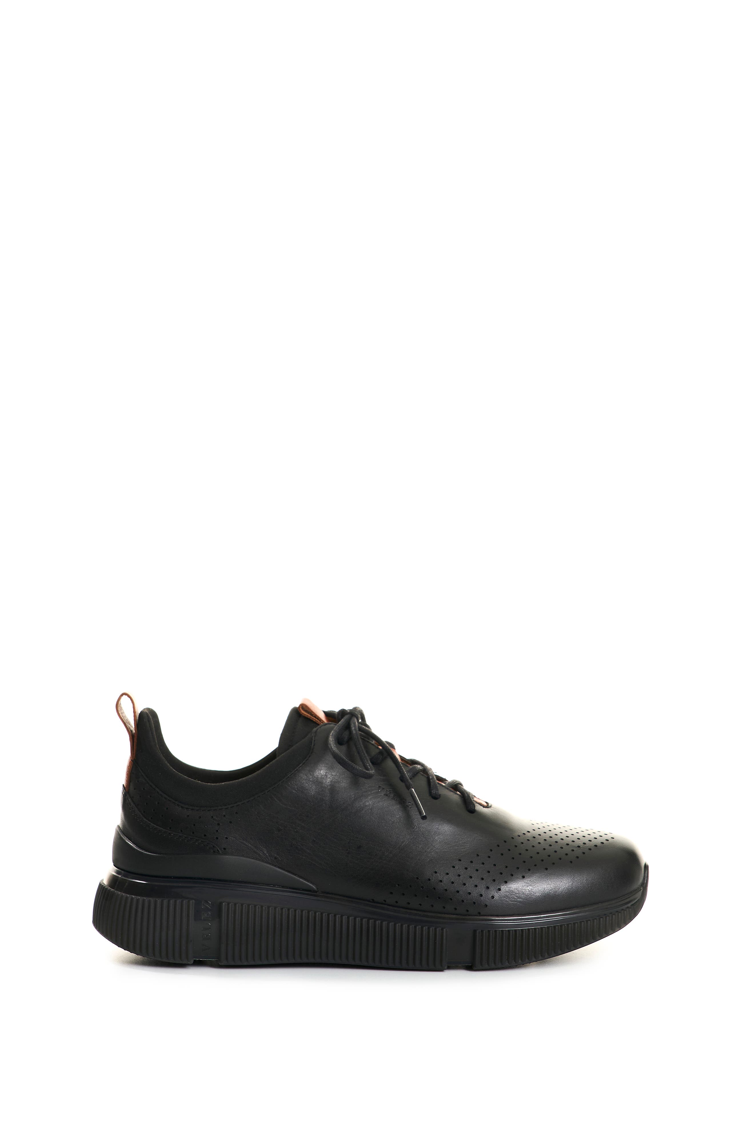 Velez Leather Lace-Up Shoes, Main, color, Black