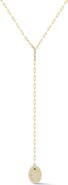 SPHERA MILANO CZ Snake Pendant Y-Drop Necklace