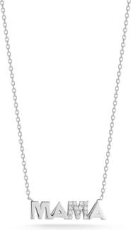 GLAZE JEWELRY CZ 'Mama' Pendant Necklace