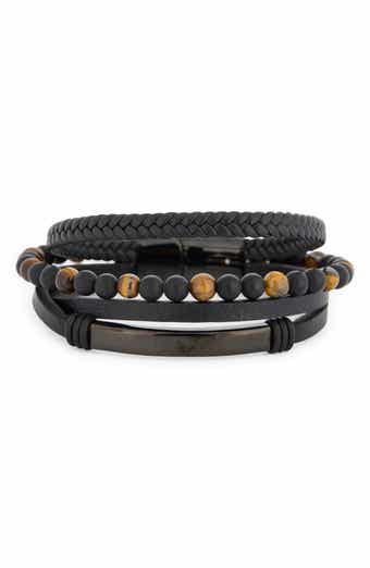 NORDSTROM RACK Men's Beaded Multirow Bracelet