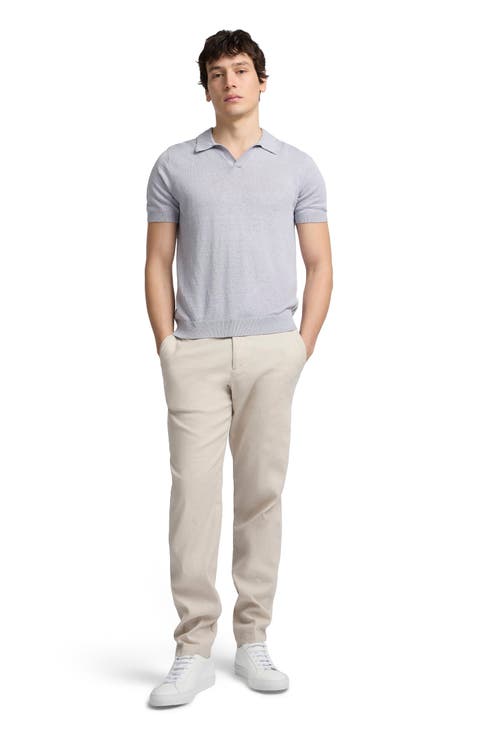 Linen Johnny Collar Polo
