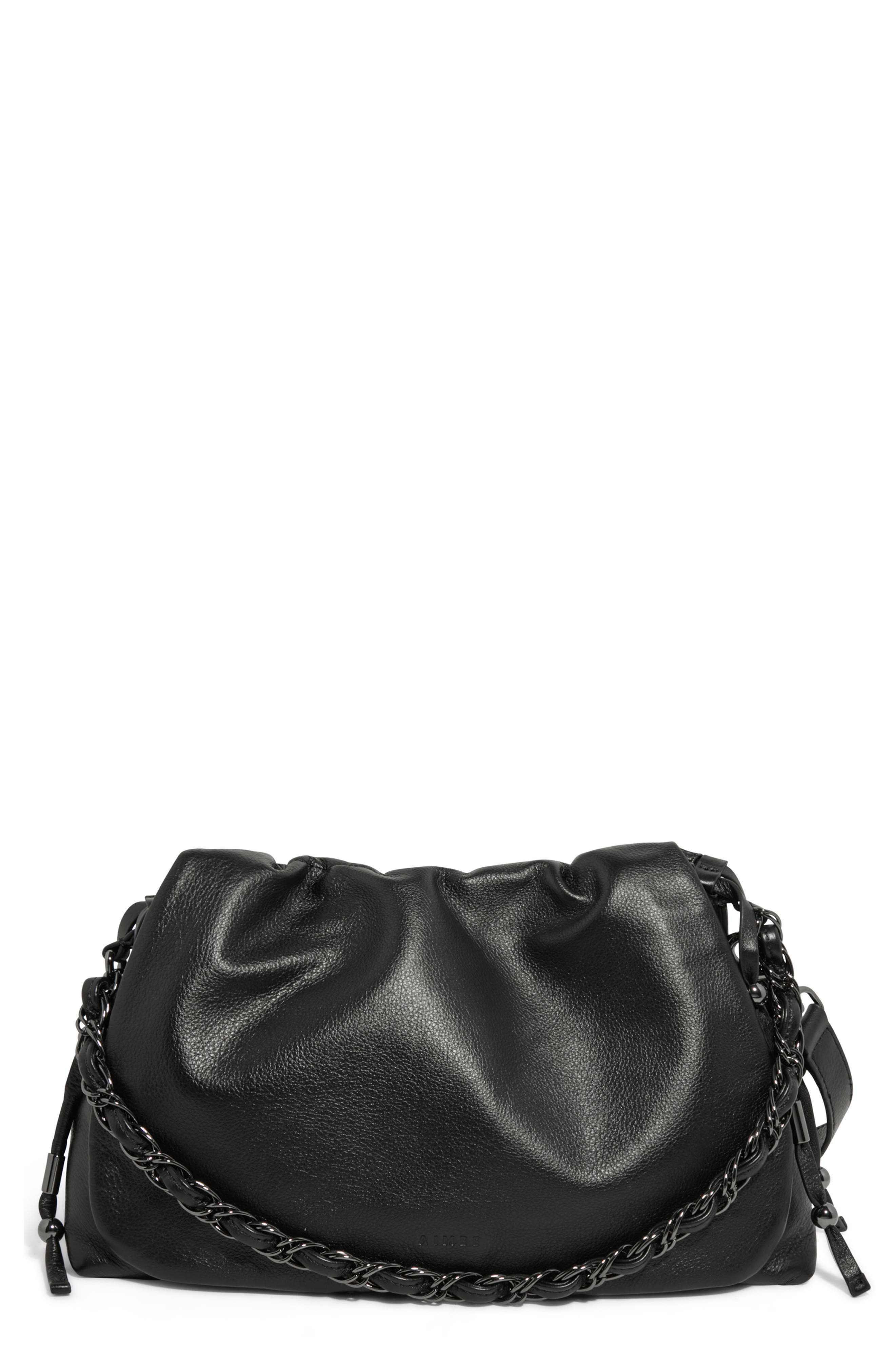 AIMEE Lennon Convertible Crossbody Bag, Main, color, Black