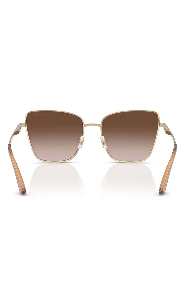 Jimmy Choo 55mm Gradient Square Sunglasses, Alternate, color, Pale Gold / Gradient Brown
