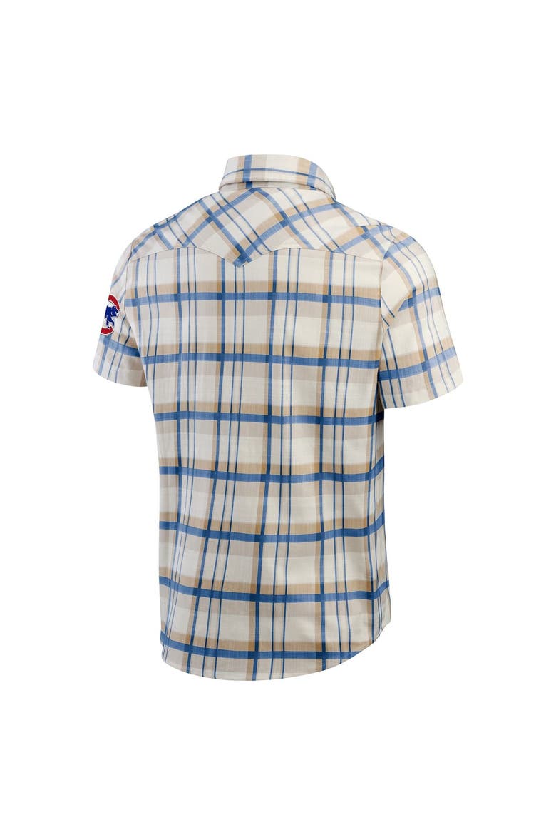 Men's Darius Rucker Collection by Fanatics Royal Chicago Cubs Plaid Full-Snap Shirt, Alternate, color, Royal
