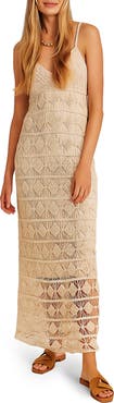 SAACHI Open Weave Crochet Cover-Up Dress