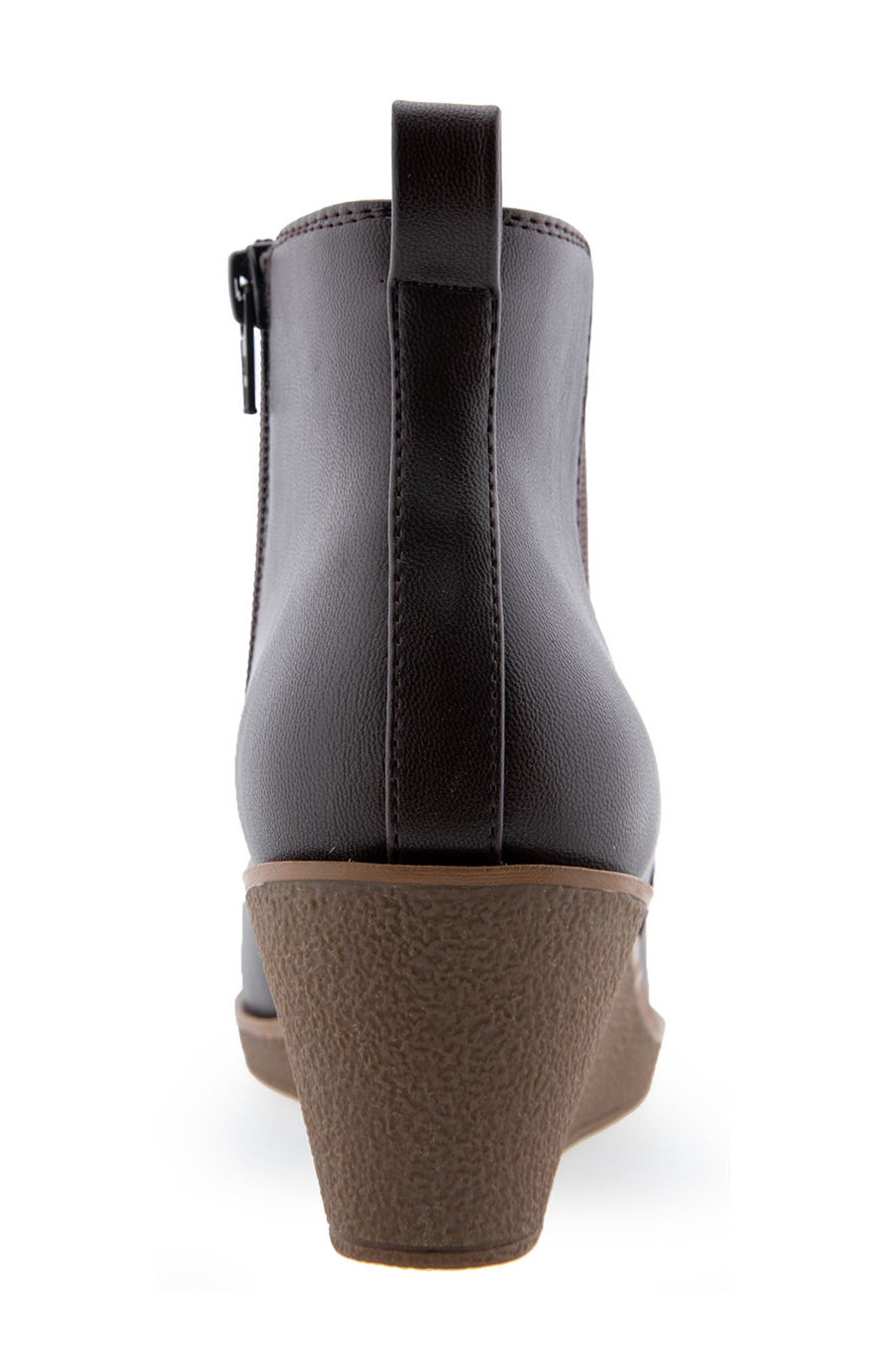 Brandi Wedge Bootie, Alternate, color, BROWN