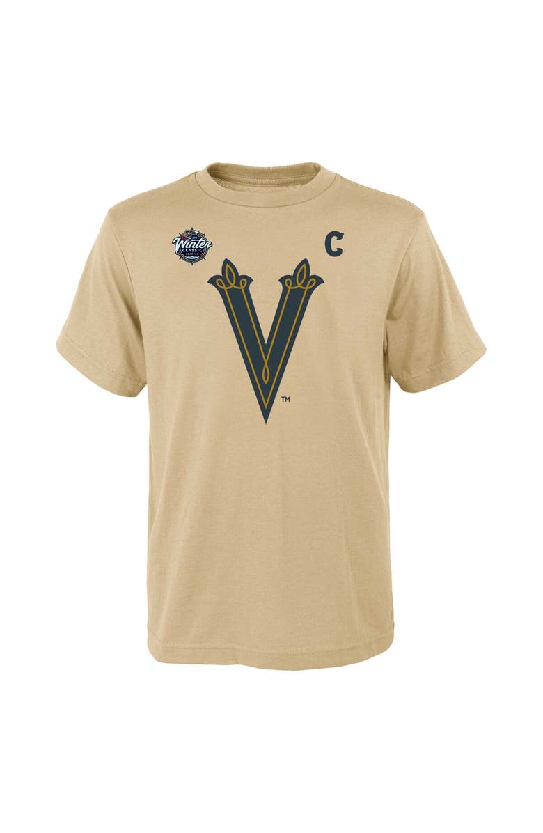 Outerstuff Youth Mark Stone Cream Vegas Golden Knights 2024 NHL Winter Classic Name & Number T-Shirt, Alternate, color, 