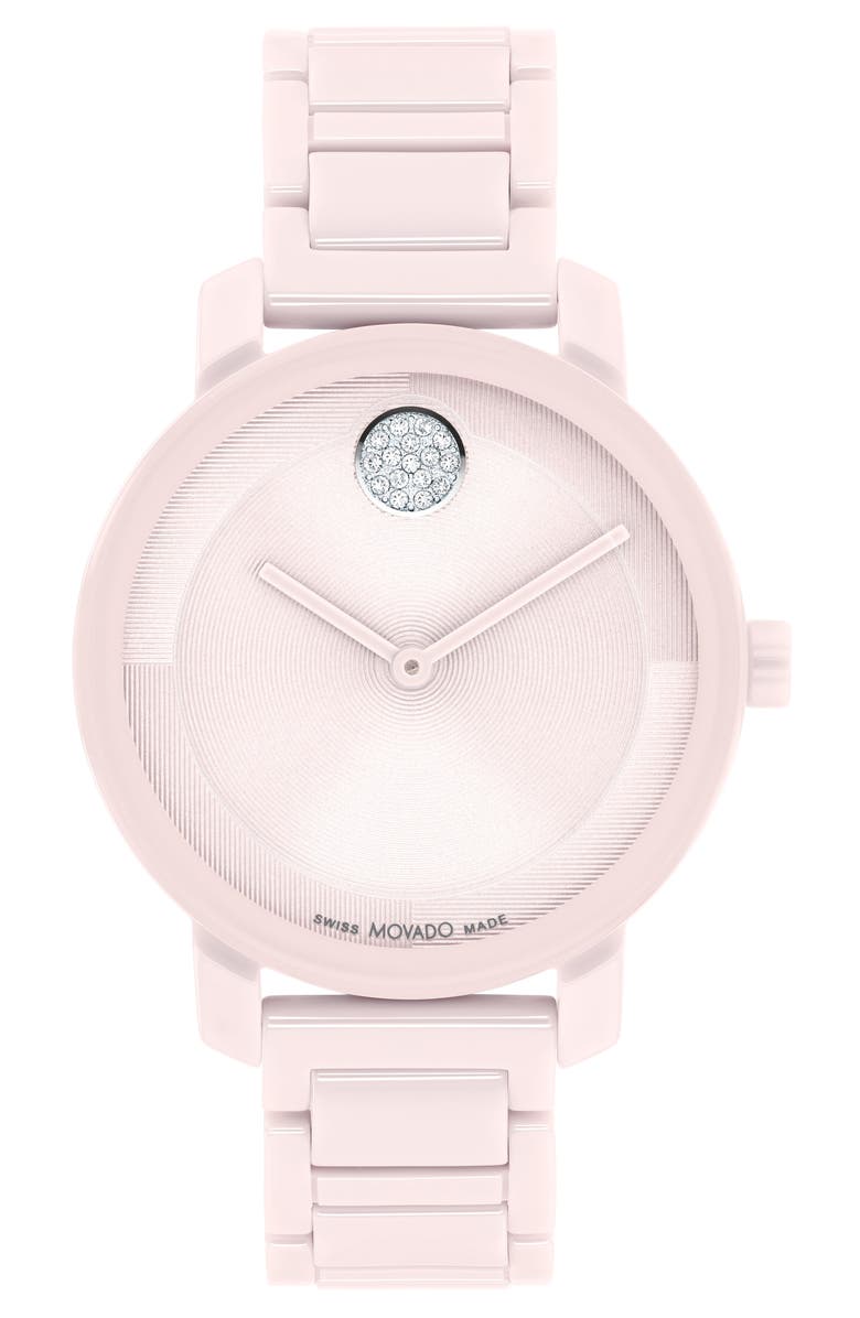 Movado Bold Evolution 2.0 Bracelet Watch, 34mm, Main, color, Blush