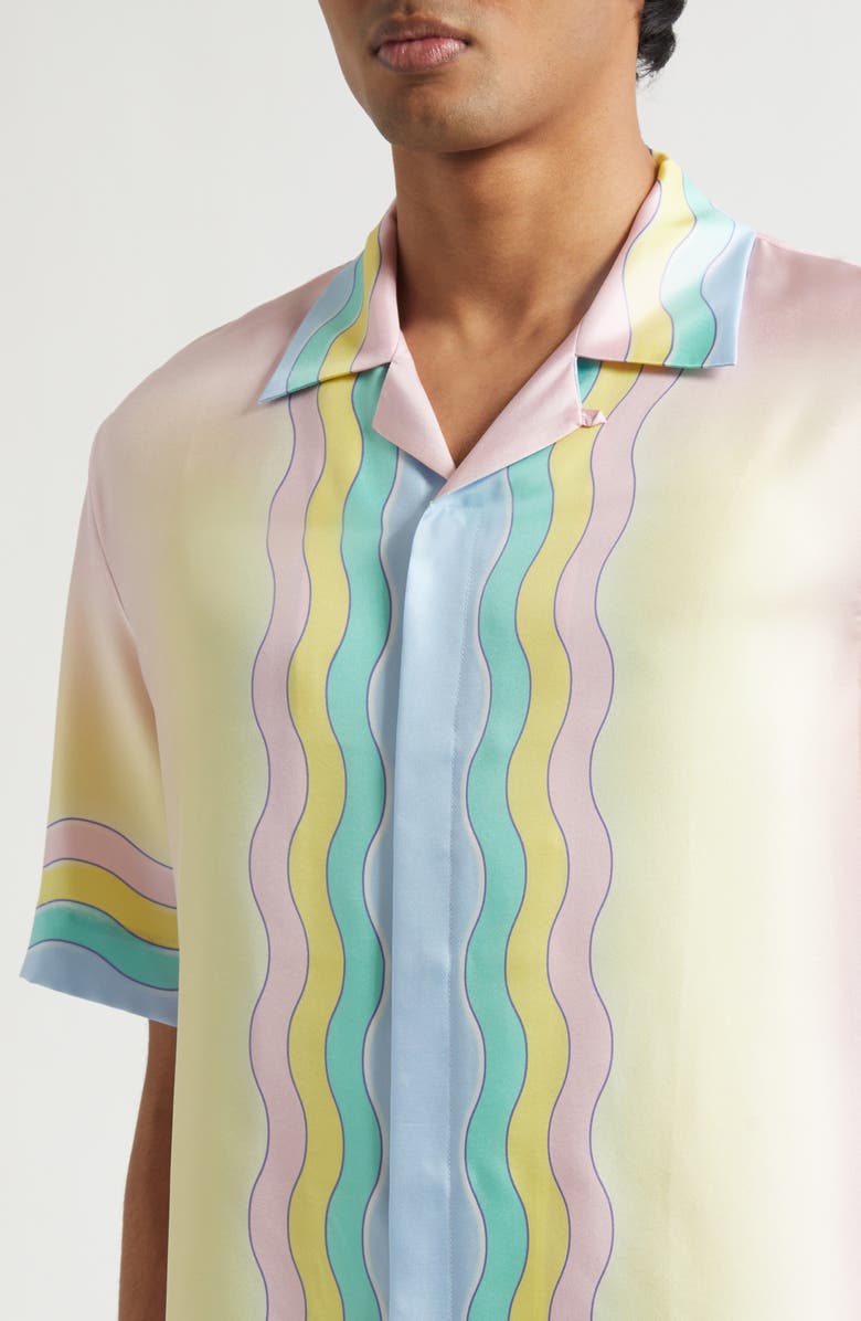 Casablanca For the Love of Dance Silk Camp Shirt, Alternate, color, For The Love Of Dan