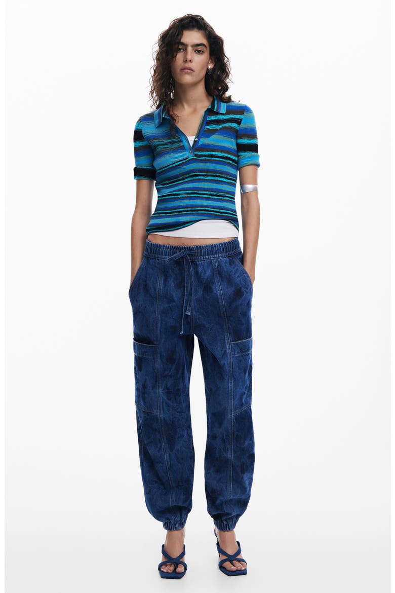 Rib Stripe Henley, Alternate, color, BLUE