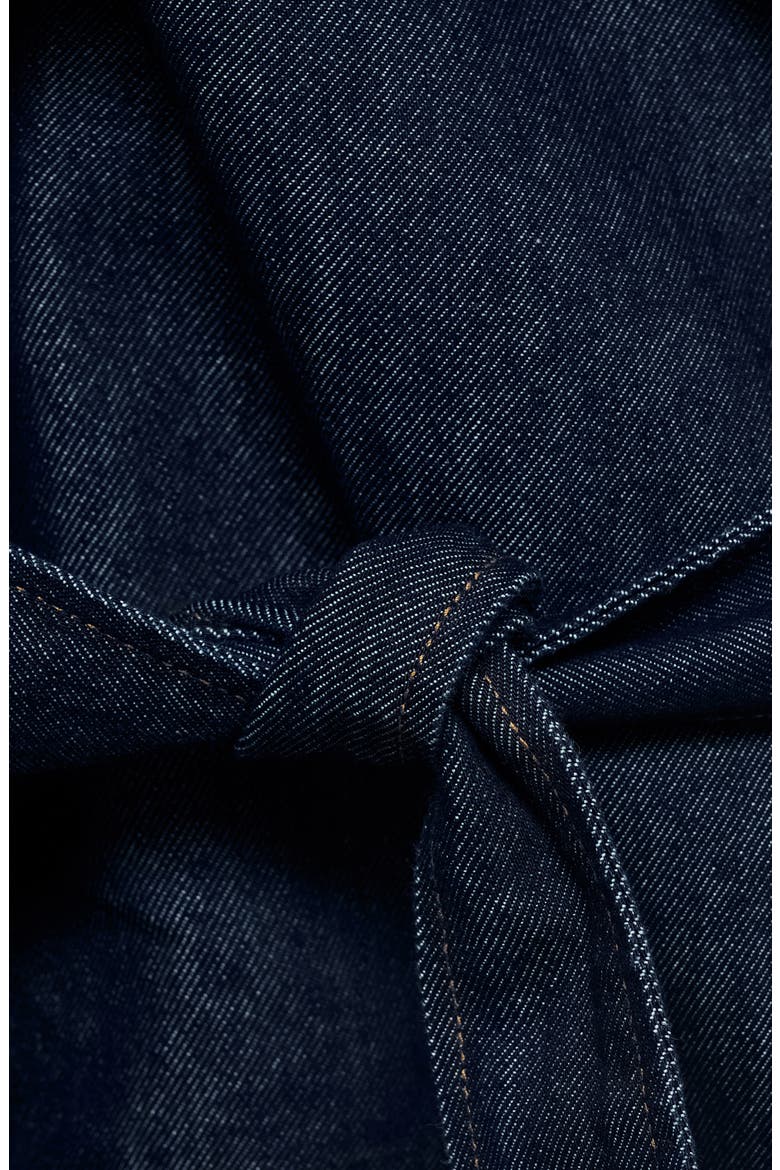 Denim Trench Jacket, Alternate, color, OPEN BLUE