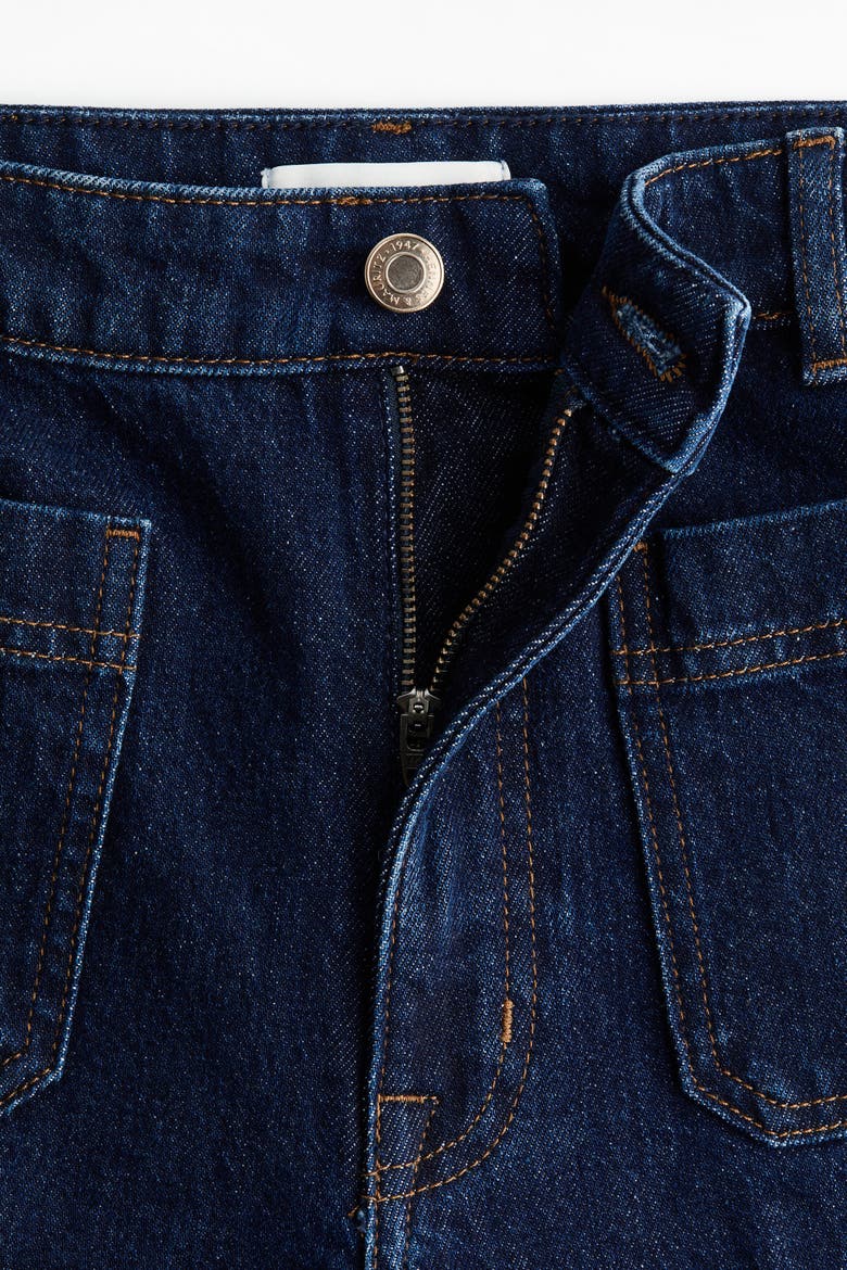 Wide High Jeans, Alternate, color, Navy denim blue