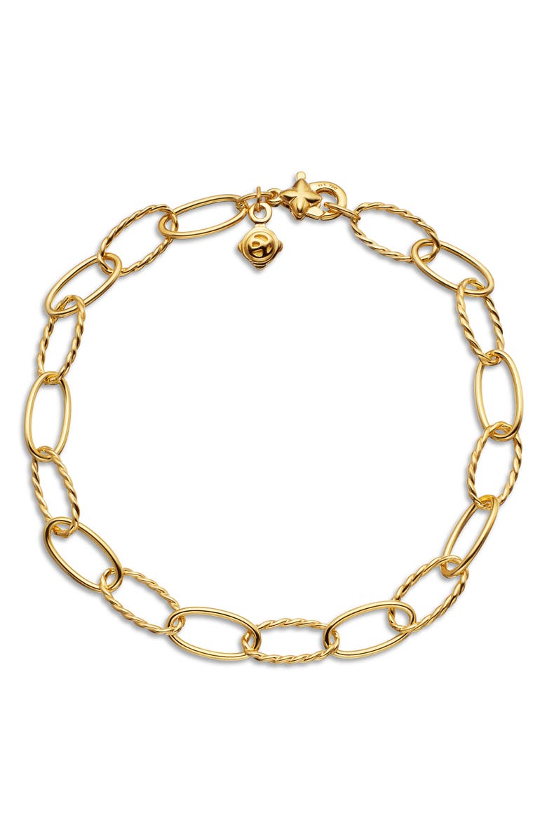 David Yurman Stax Oval Link 18K Gold Bracelet, Alternate, color, Yellow Gold