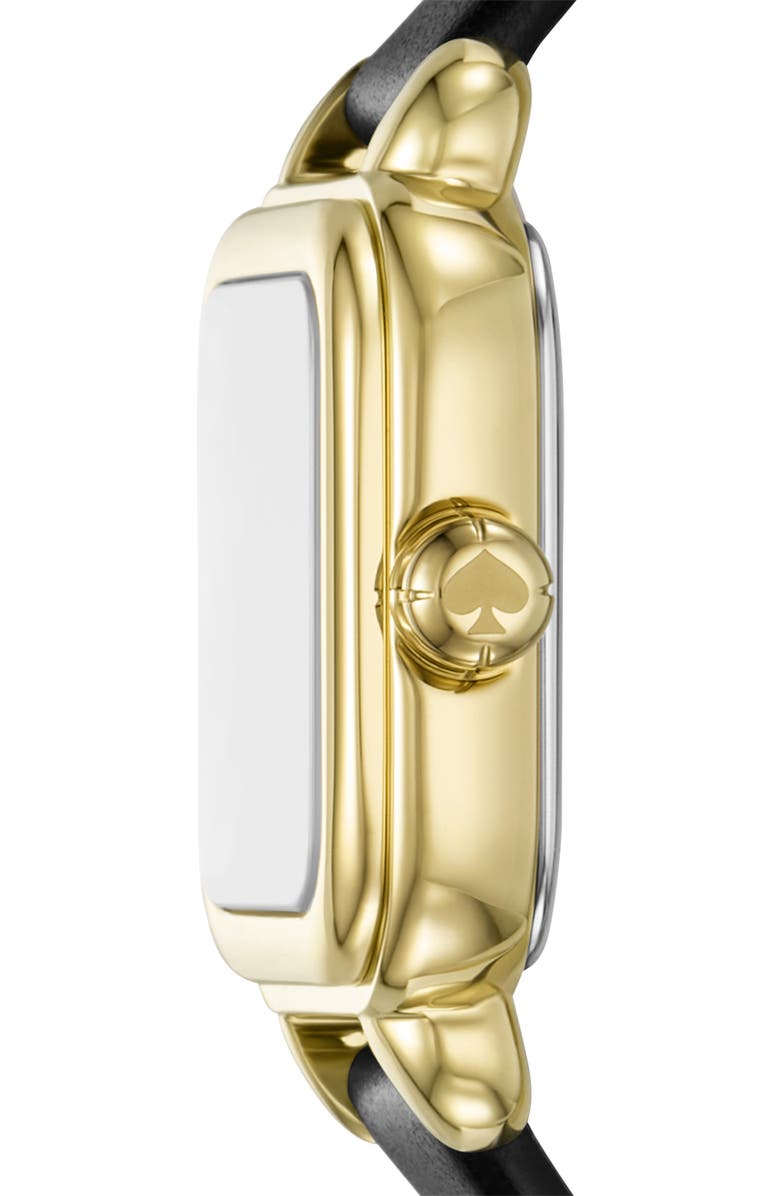 Kate Spade New York Gracie Square Leather Strap Watch, 25mm, Alternate, color,