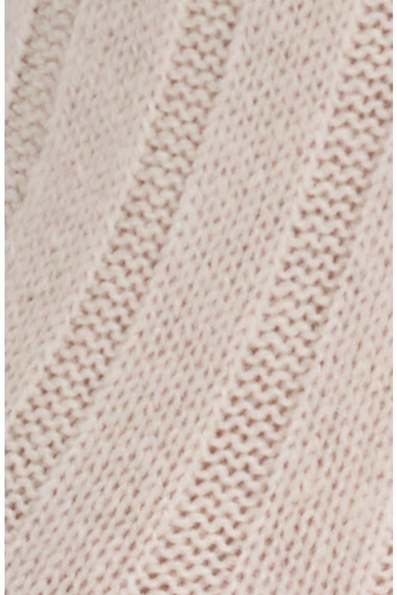 Rib Cashmere Blend Crew Socks, Alternate, color, IVORY