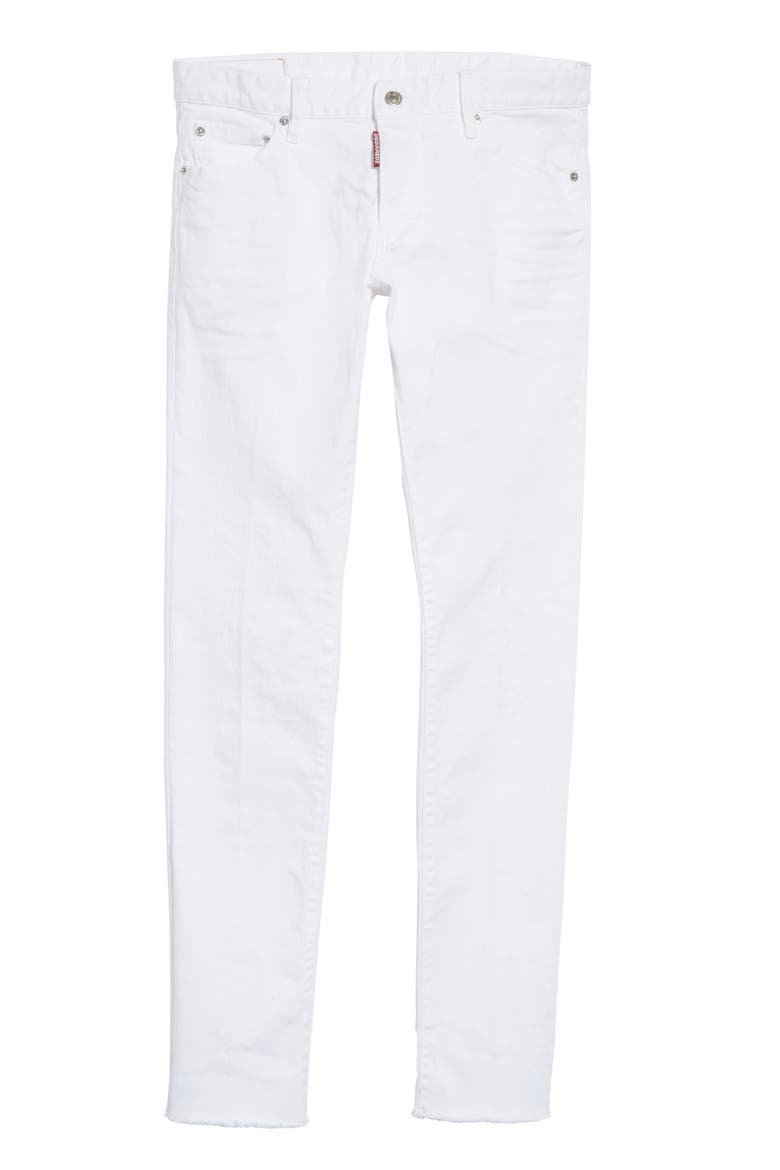 Slim Fit Jeans, Alternate, color, WHITE