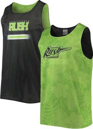 FOCO Men's FOCO Green/Black Saskatchewan Rush Reversible Mesh Tank Top