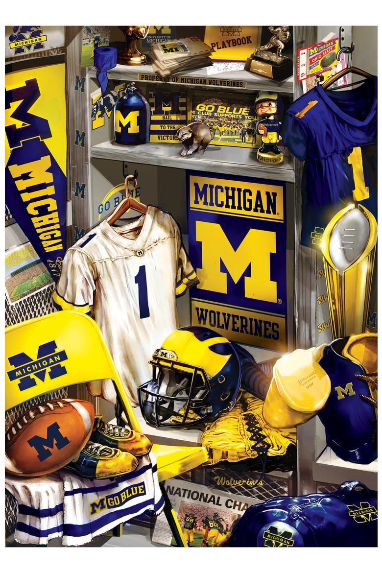 Michigan Wolverines Locker 500pc Puzzle, Alternate, color, Multicolor