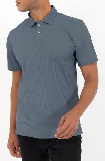 Pino By Pinoporte Men's Modern Fit 4 Way Stretch Technology Polo In Black