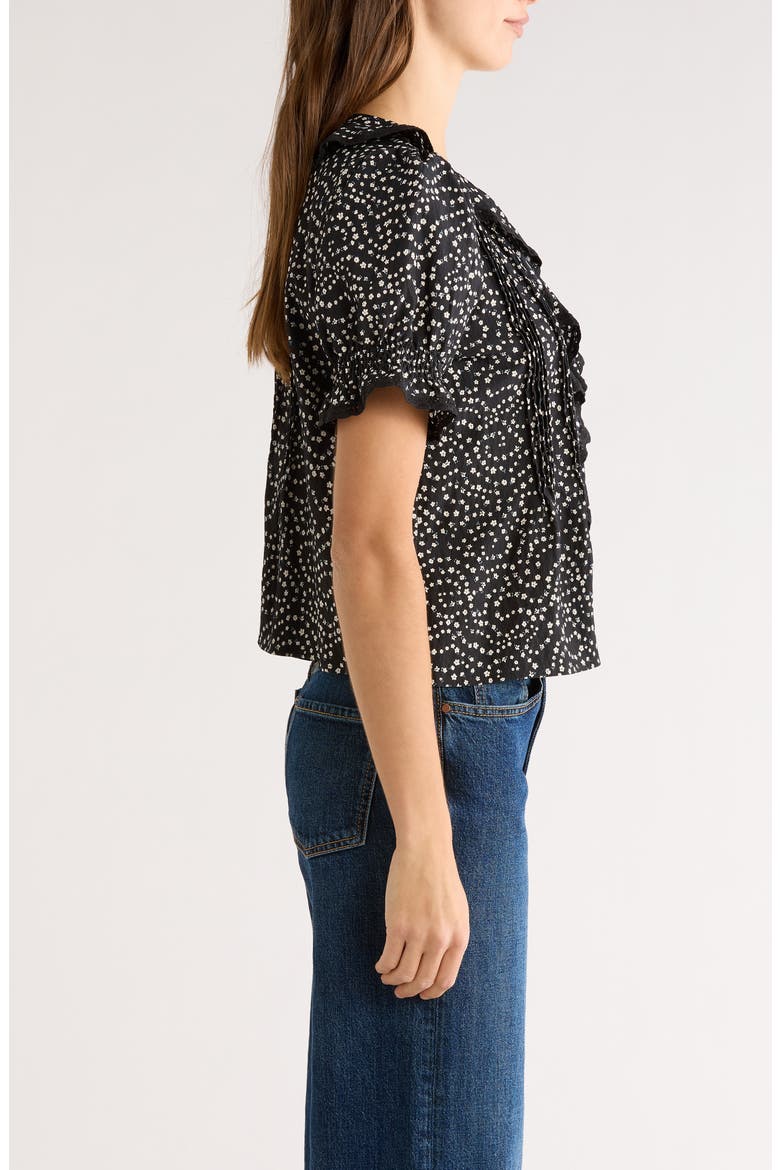Bloom Floral Short Sleeve Top, Alternate, color, MINI CHAIN DAISIES