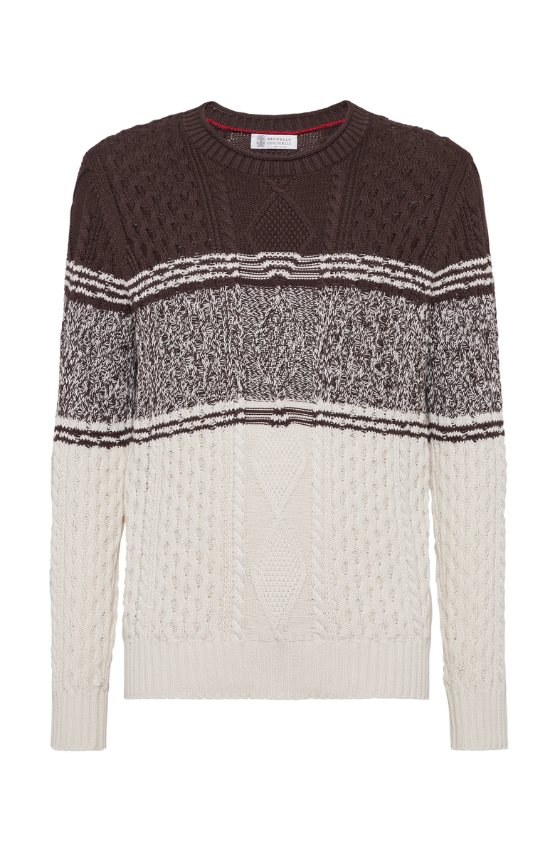 Brunello Cucinelli Cable knit sweater, Main, color, 