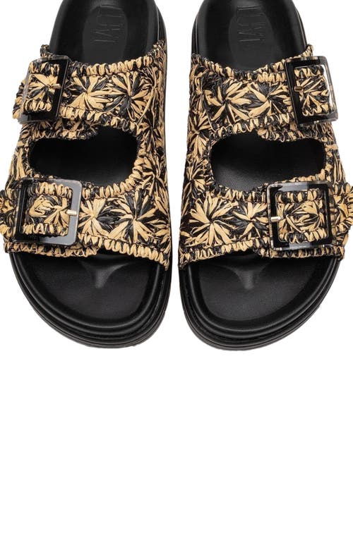 Forever & Always Shoes Milana Leather Double-strap Sandal In Black