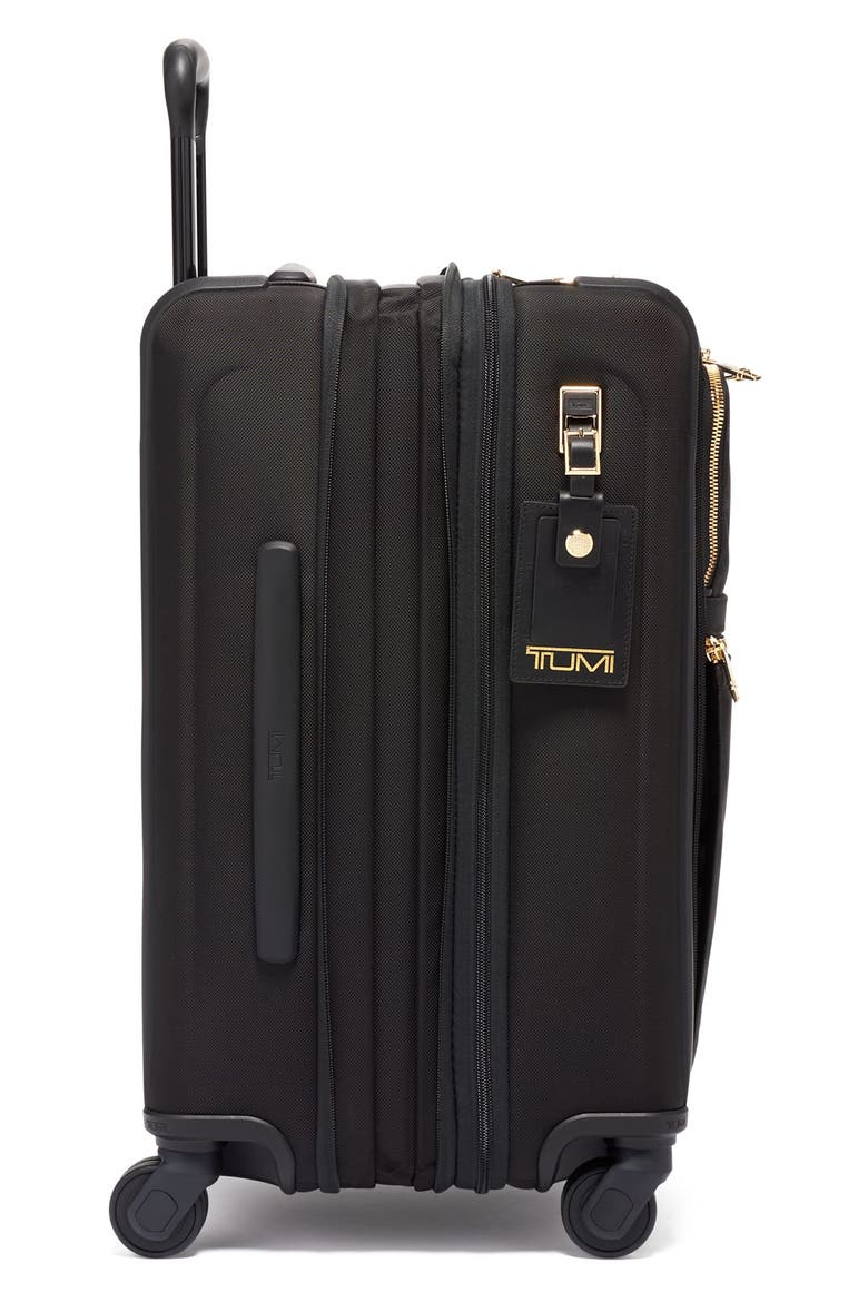 Alpha 3 Collection 22-Inch International Expandable Wheeled Carry-On Bag, Alternate, color, BLACK/ GOLD