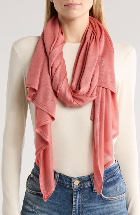 Lightweight Rib Knit Scarf