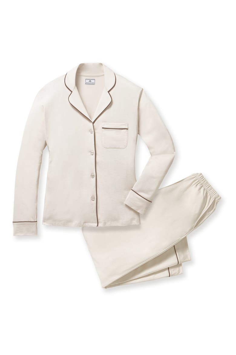 Classic Lightweight Pima Cotton Pajamas, Alternate, color, WHITE