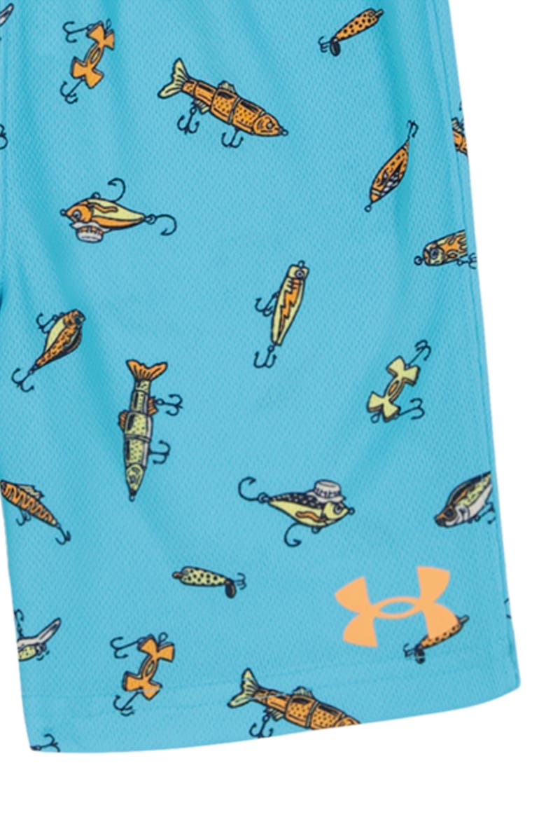 Under Armour Kids' Lure Logo Graphic T-Shirt & Shorts Set, Alternate, color, Orange Bloc