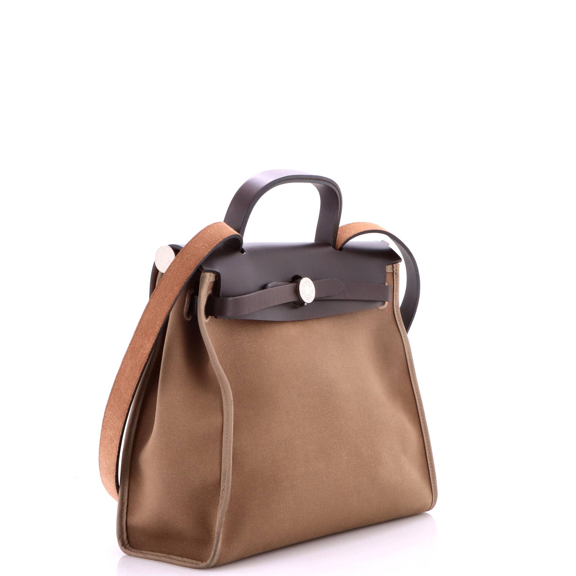 Herbag Zip Leather and Toile 31, Alternate, color, Grey
