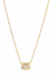 Cubic Zirconia Pendant Necklace