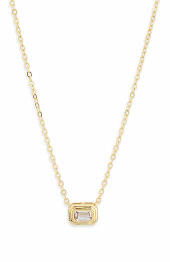 Cubic Zirconia Pendant Necklace