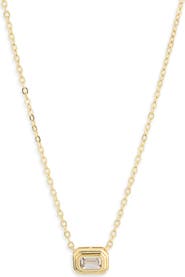 NORDSTROM RACK Cubic Zirconia Pendant Necklace