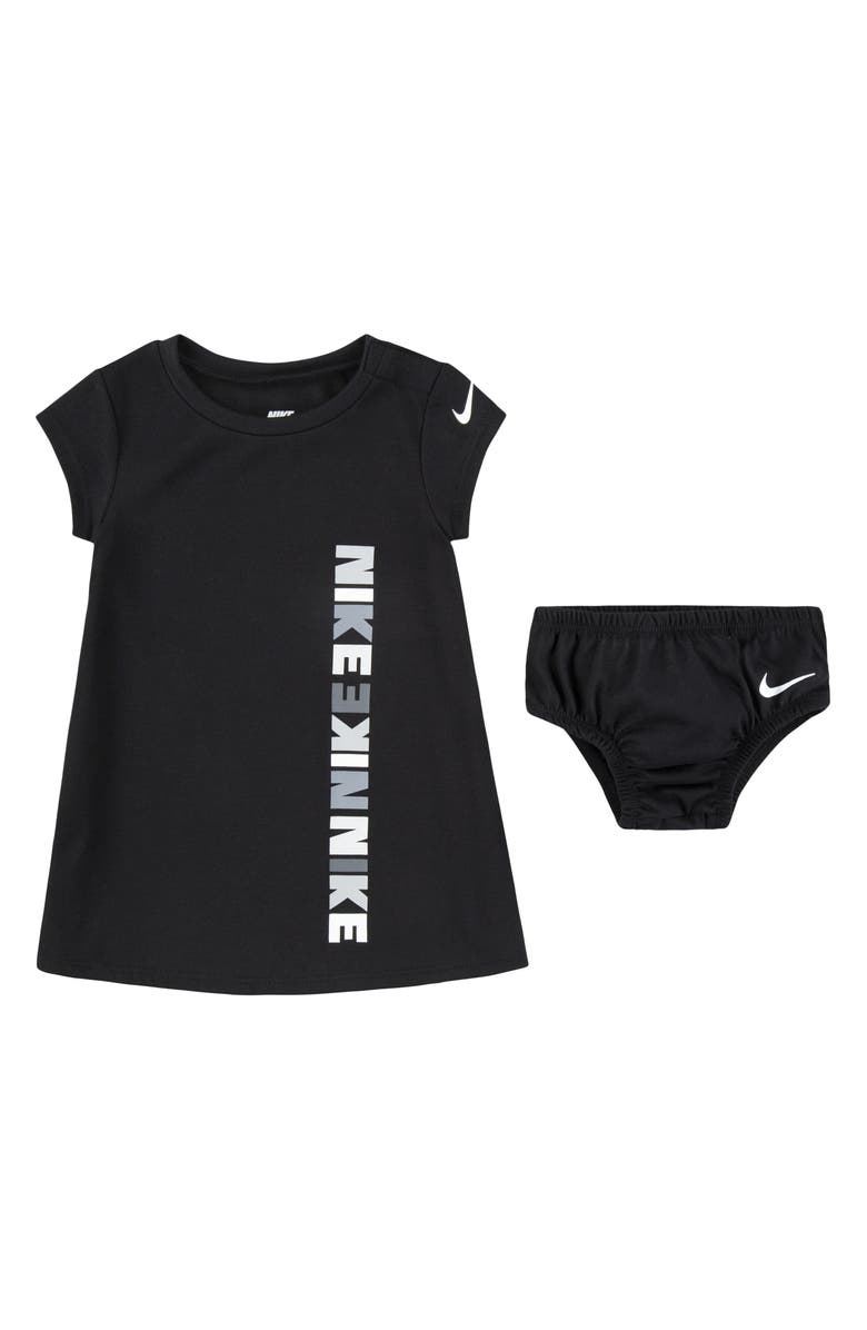 Nike Logo Knit Dress & Bloomers, Main, color, 