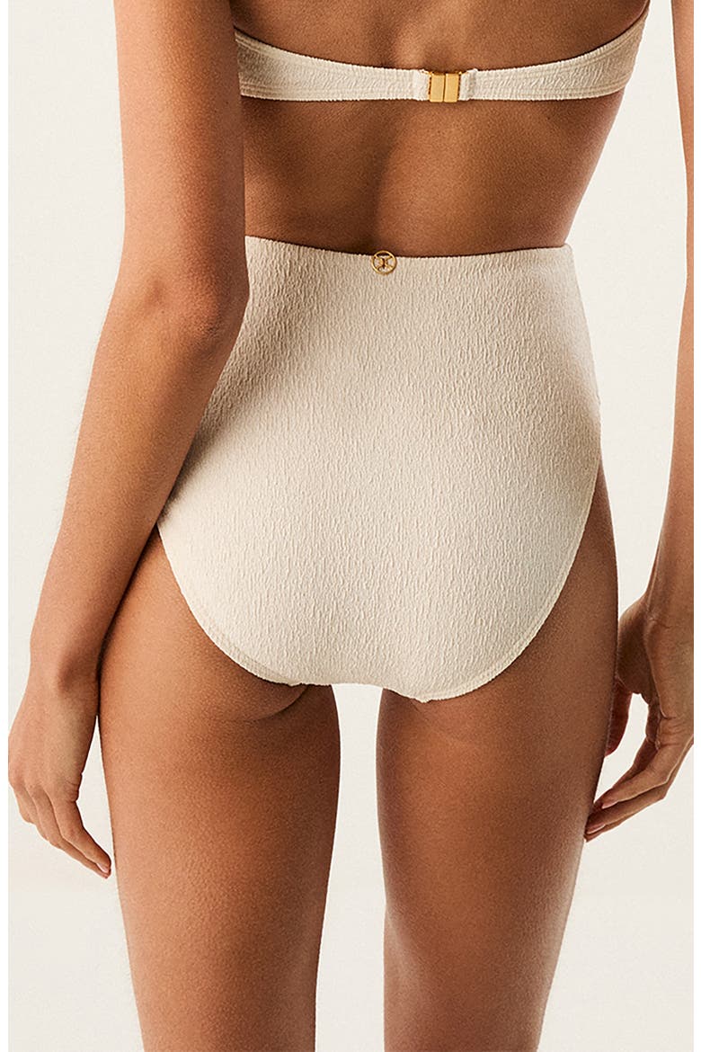 Bela High Waist Swim Bottoms, Alternate, color, WHITE