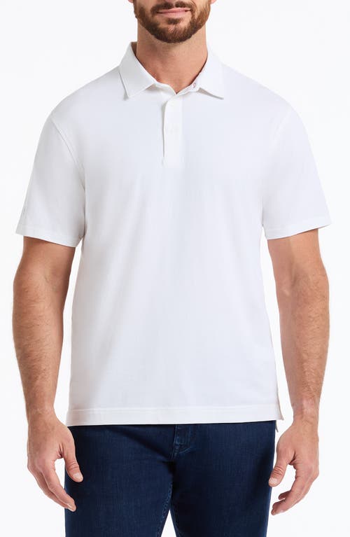 Robert Graham Furlan Stretch Cotton Polo In White